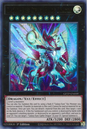 Galaxy-Eyes Cipher Blade Dragon - GFTP-EN059 - Ultra Rare