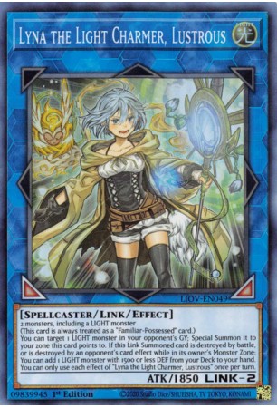 Lyna the Light Charmer, Lustrous - LIOV-EN049 - Super Rare