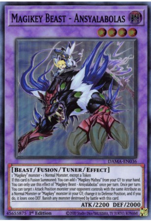 Magikey Beast - Ansyalabolas - DAMA-EN036 - Super Rare