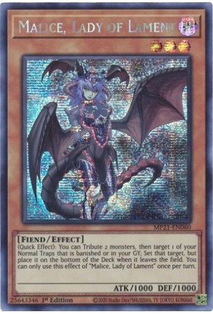 Malice, Lady of Lament - MP21-EN060 - Prismatic Secret Rare