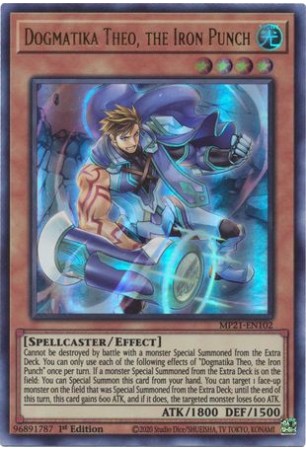 Dogmatika Theo, the Iron Punch - MP21-EN102 - Ultra Rare