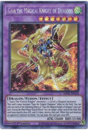 Gaia the Magical Knight of Dragons - MP21-EN124 - Prismatic Secret Rare