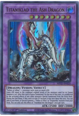 Titaniklad the Ash Dragon - MP21-EN125 - Ultra Rare