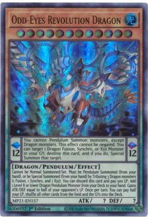 Odd-Eyes Revolution Dragon - MP21-EN157 - Ultra Rare