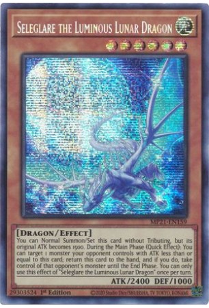 Seleglare the Luminous Lunar Dragon - MP21-EN159 - Prismatic Secret Rare