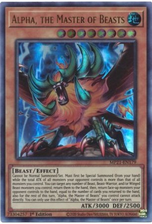 Alpha, the Master of Beasts - MP21-EN179 - Ultra Rare