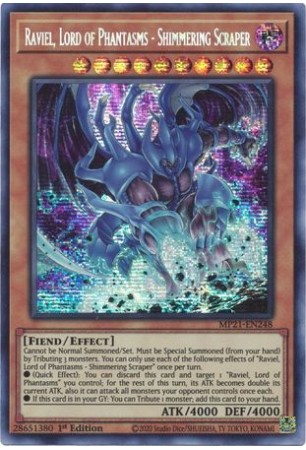 Raviel, Lord of Phantasms - Shimmering Scraper - MP21-EN248 - Prismatic Secret Rare