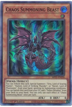 Chaos Summoning Beast - MP21-EN250 - Super Rare