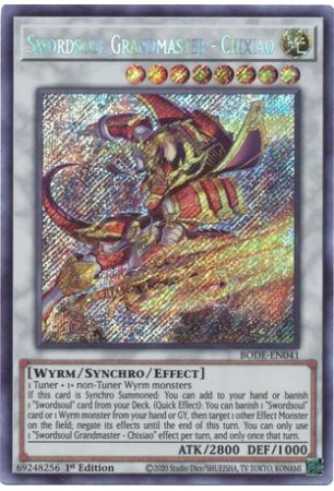 Swordsoul Grandmaster - Chixiao - BODE-EN041 - Secret Rare