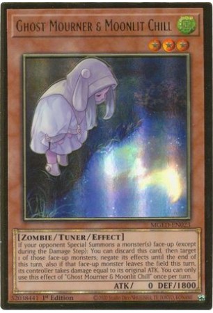 Ghost Mourner & Moonlit Chill (alt. art) - MGED-EN023 - Premium Gold Rare