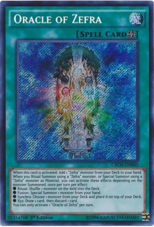 Oracle of Zefra - CROS-EN060 - Secret Rare