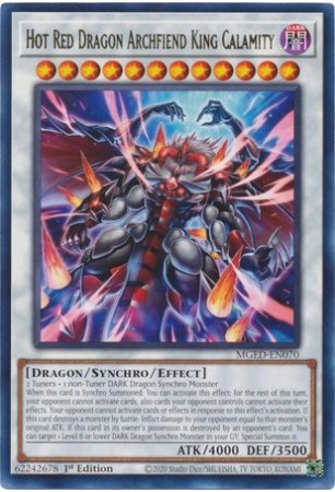 Hot Red Dragon Archfiend King Calamity - MGED-EN070 - Rare