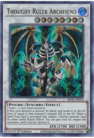 Thought Ruler Archfiend - BROL-EN070 - Ultra Rare