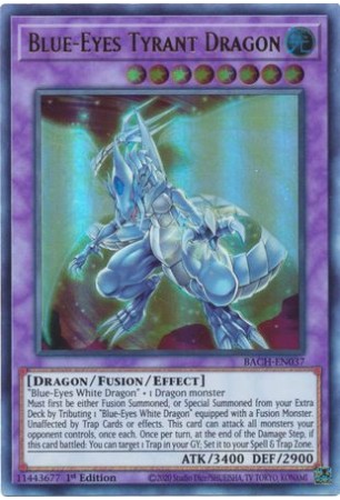 Blue-Eyes Tyrant Dragon - BACH-EN037 - Ultra Rare