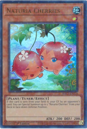 Naturia Cherries - HAC1-EN116 - Duel Terminal Ultra Parallel Rare