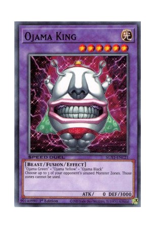 Ojama King - SGX1-ENC21 - Secret Rare