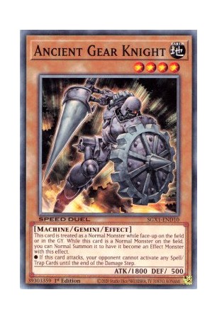 Ancient Gear Knight - SGX1-END10 - Common