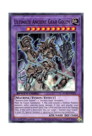 Ultimate Ancient Gear Golem - SGX1-END21 - Secret Rare