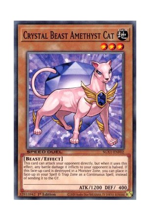 Crystal Beast Amethyst Cat - SGX1-ENF02 - Common