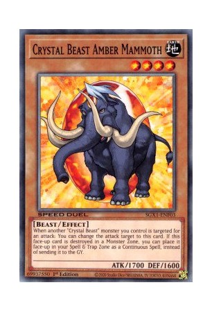 Crystal Beast Amber Mammoth - SGX1-ENF03 - Common