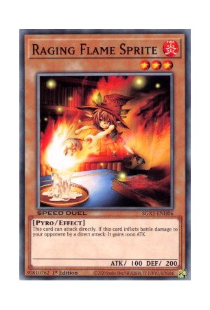 Raging Flame Sprite - SGX1-ENH06 - Common