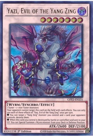 Yazi, Evil of the Yang Zing - GFP2-EN131 - Ultra Rare