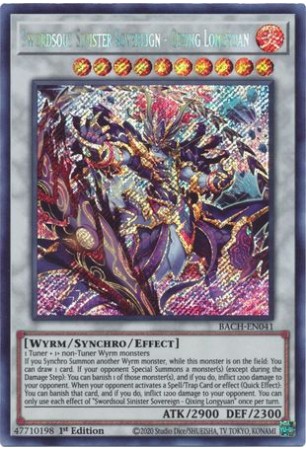 Swordsoul Sinister Sovereign - Qixing Longyuan - BACH-EN041 - Secret Rare