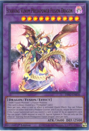 Starving Venom Predapower Fusion Dragon - DIFO-EN036 - Ultra Rare