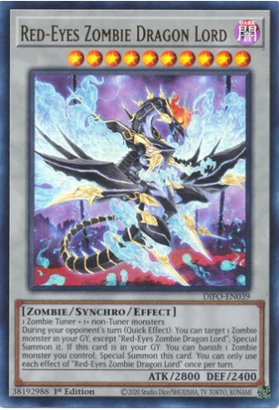 Red-Eyes Zombie Dragon Lord - DIFO-EN039 - Ultra Rare