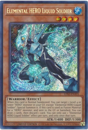 Elemental HERO Liquid Soldier - LDS3-EN103 - Secret Rare