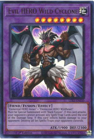 Evil HERO Wild Cyclone - LDS3-EN030 - Ultra Rare