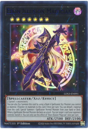 Ebon Illusion Magician (Blue) - LDS3-EN091 - Ultra Rare