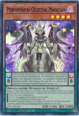 Performapal Celestial Magician (Blue) - LDS3-EN130 - Ultra Rare