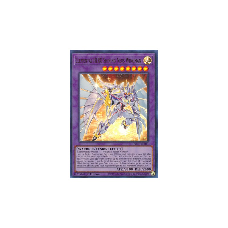 Elemental Hero Shining Neos Wingman Pote En041 Ultra Rare Duelshop 2658