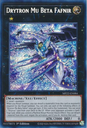 Drytron Mu Beta Fafnir - MP22-EN084 - Prismatic Secret Rare