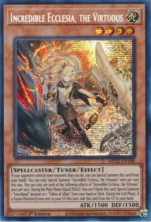 Incredible Ecclesia, the Virtuous - MP22-EN188 - Prismatic Secret Rare