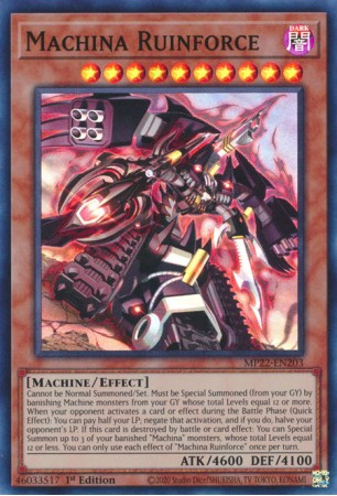 Machina Ruinforce - MP22-EN203 - Super Rare