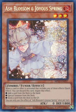 Ash Blossom & Joyous Spring - MP22-EN257 - Prismatic Secret Rare