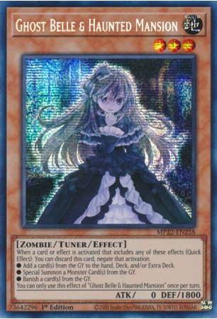 Ghost Belle & Haunted Mansion - MP22-EN258 - Prismatic Secret Rare