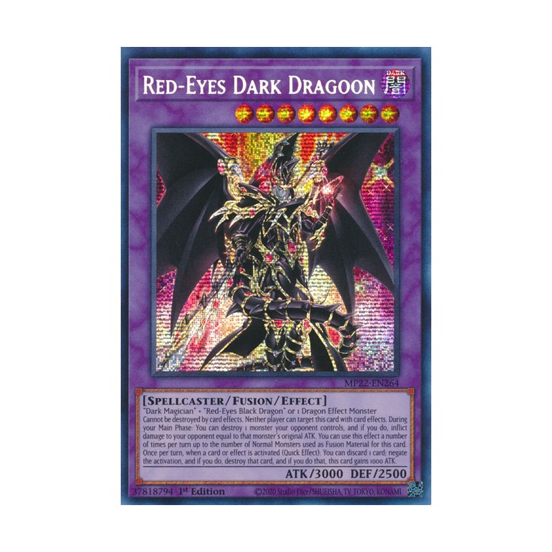 Red-Eyes Dark Dragoon - MP22-EN264 - Prismatic Secret Rare - Duelshop