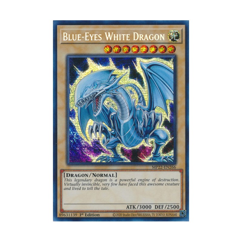 Blue Eyes White Dragon Mp22 En266 Prismatic Secret Rare Duelshop 