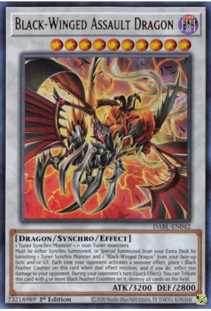 Black-Winged Assault Dragon - DABL-EN042 - Ultra Rare