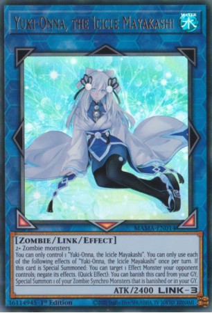 Yuki-Onna, the Icicle Mayakashi - MAMA-EN014 - Ultra Rare