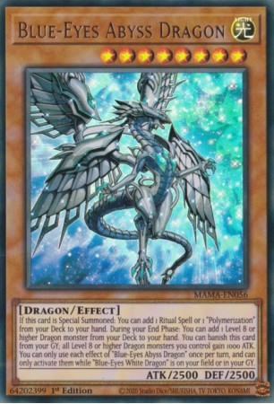 Blue-Eyes Abyss Dragon - MAMA-EN056 - Ultra Rare