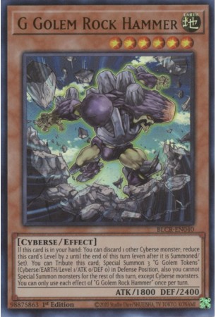 G Golem Rock Hammer - BLCR-EN040 - Ultra Rare