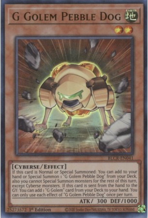 G Golem Pebble Dog - BLCR-EN041 - Ultra Rare