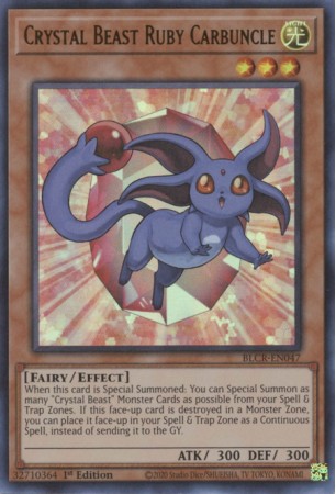 Crystal Beast Ruby Carbuncle - BLCR-EN047 - Ultra Rare