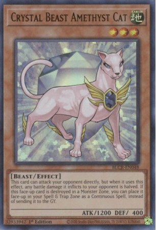 Crystal Beast Amethyst Cat - BLCR-EN048 - Ultra Rare