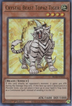 Crystal Beast Topaz Tiger - BLCR-EN050 - Ultra Rare