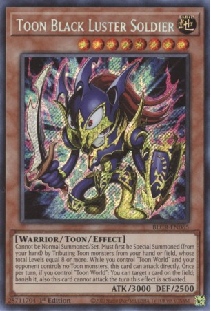 Toon Black Luster Soldier - BLCR-EN065 - Secret Rare